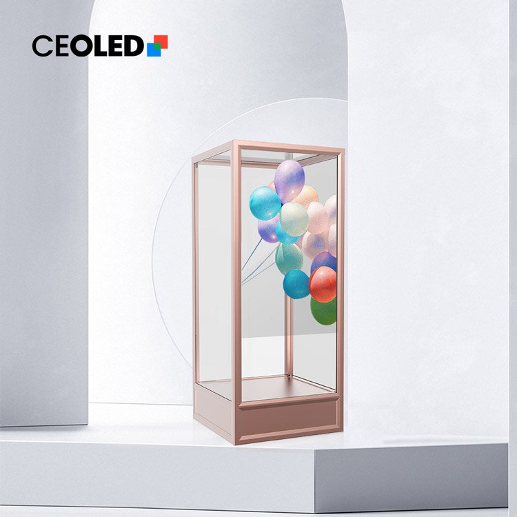 30″ Transparent OLED Display Cabinet